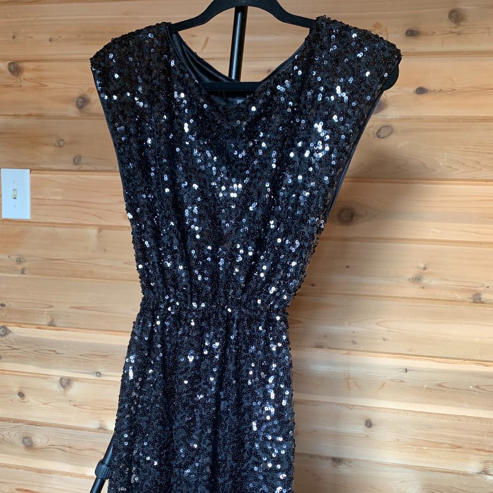 Black Sequin Dress